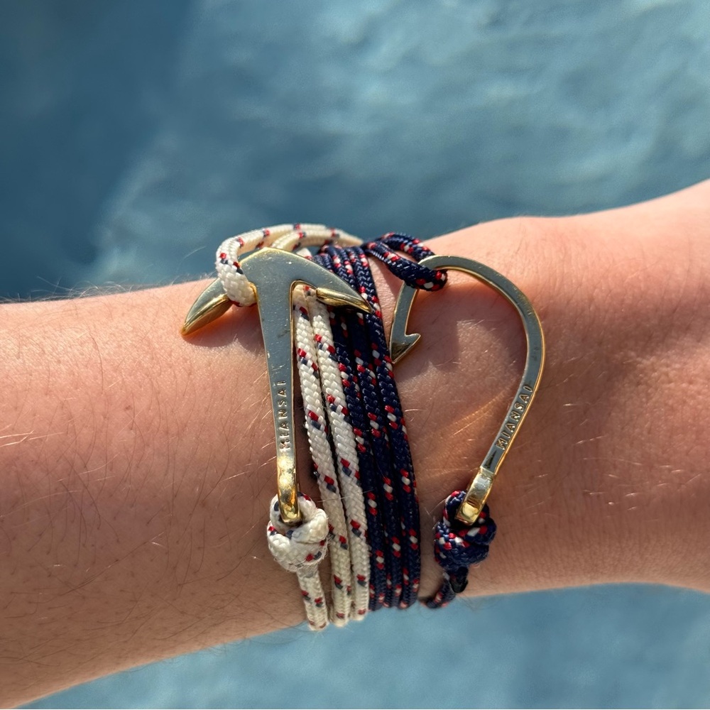 Miansai Anchor Rope Bracelet (Gold) View 5